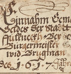 Registr příjmů a vydání města Fulnek